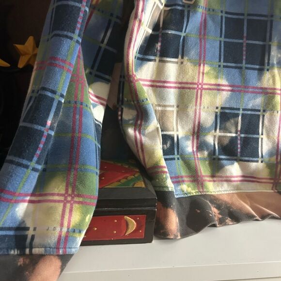 Air Jordan Essential Blue Green Plaid Holiday Hoodie DV1578-333 Men’s Size M - Picture 12 of 14